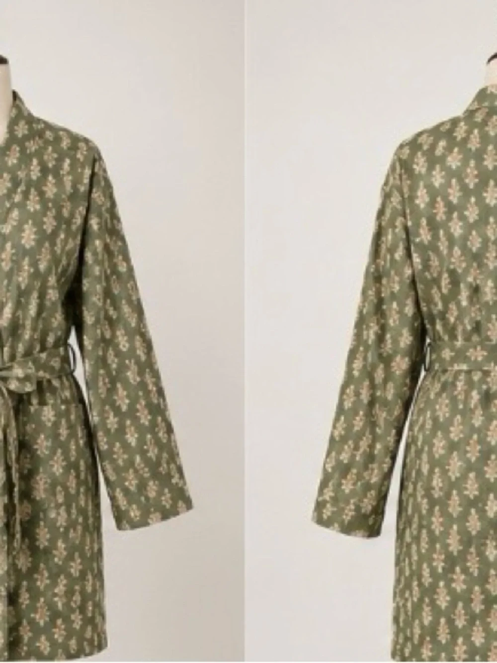 Floral Waffle Bath Robe Green/Pink - Threshold - Picture 7 of 13